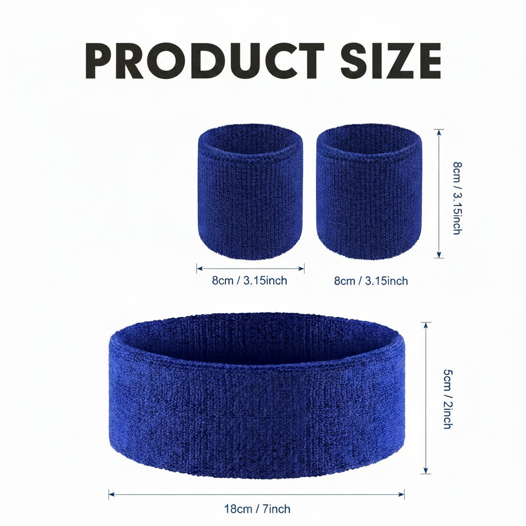 Diffuse Sweat Headband With WristBand